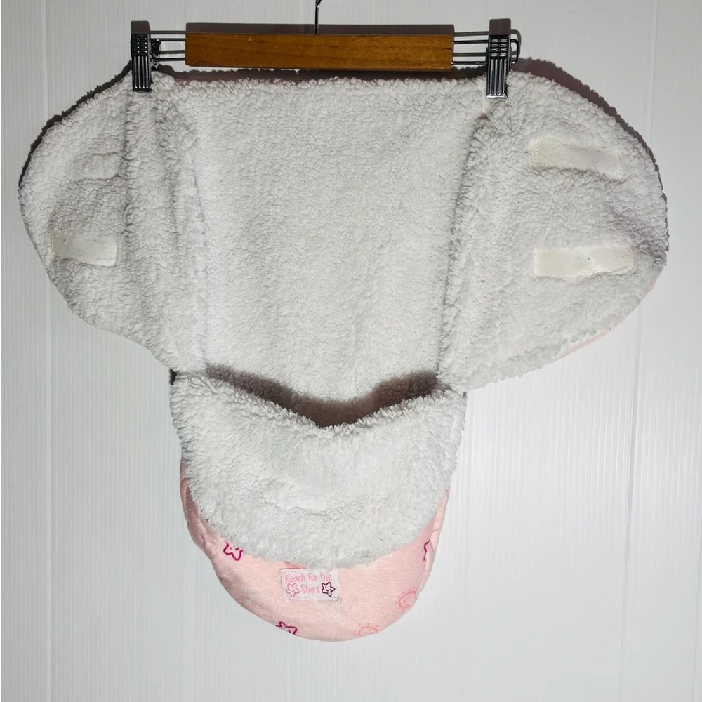 Pink Floral Baby Swaddle
